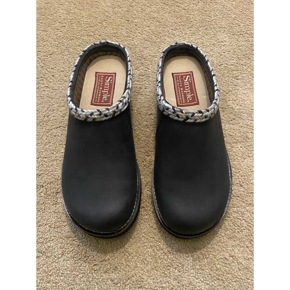 Simple Original Clog Slip On Shoes Black Boho Bohemian Indie Women’s Size 9